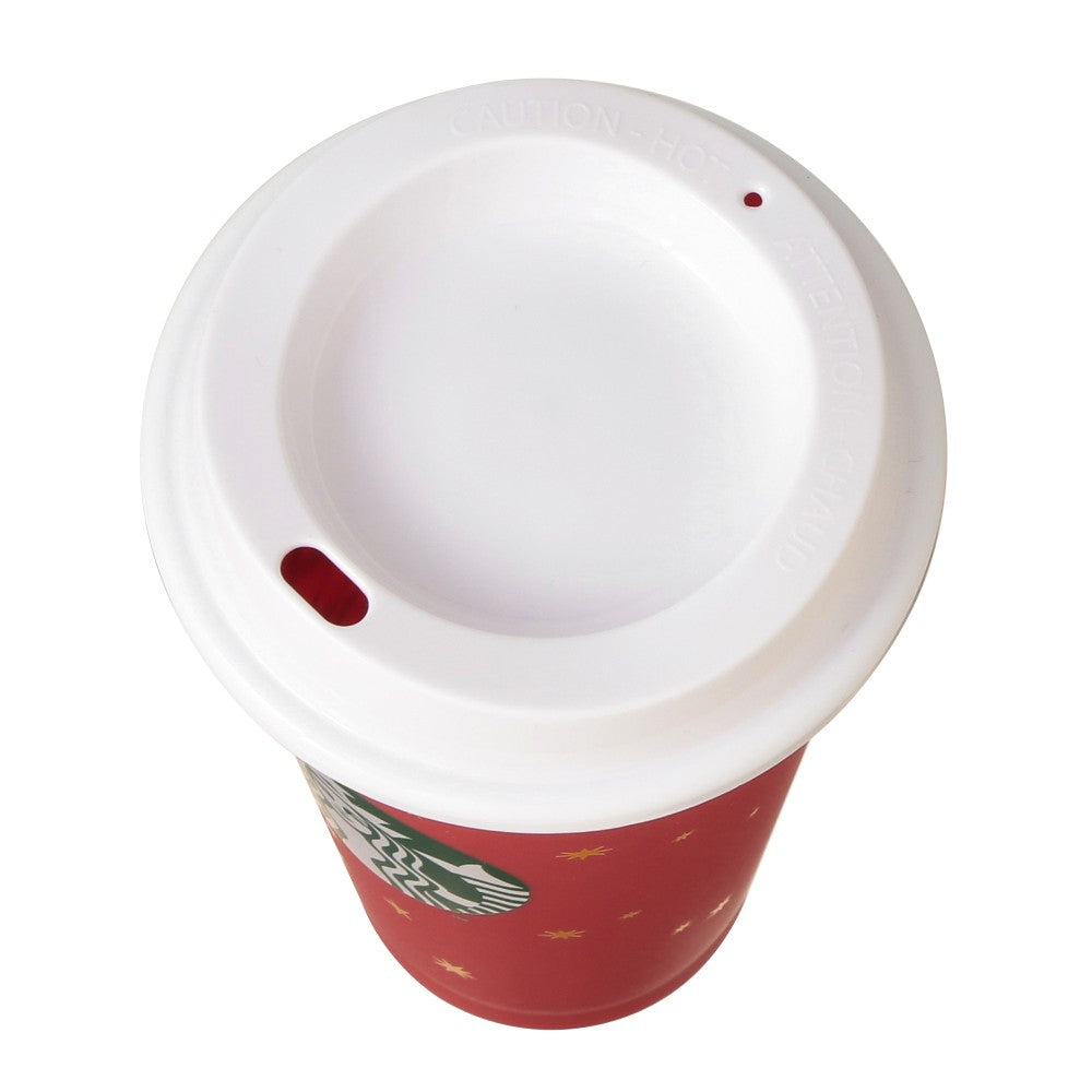 Starbucks Holiday 2026 Reusable Cup Tree 16 oz with Drink Hole Cap Bearista