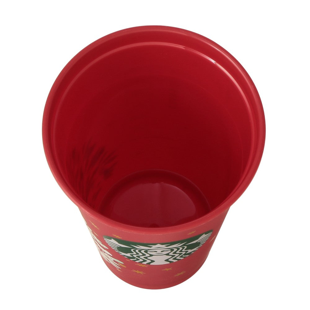Starbucks Holiday 2026 Reusable Cup Tree 16 oz with Drink Hole Cap Bearista