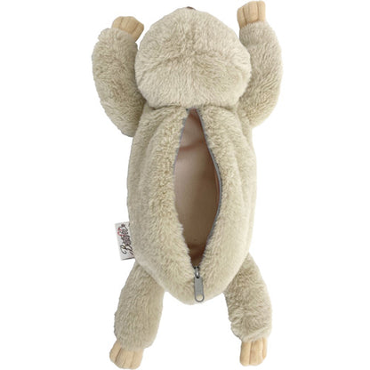 Bestever Wild Animal Pencil Case Sloth Smile Plush