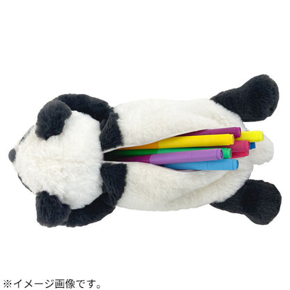 Bestever Wild Animal Pencil Case Panda Plush Soft Polyester