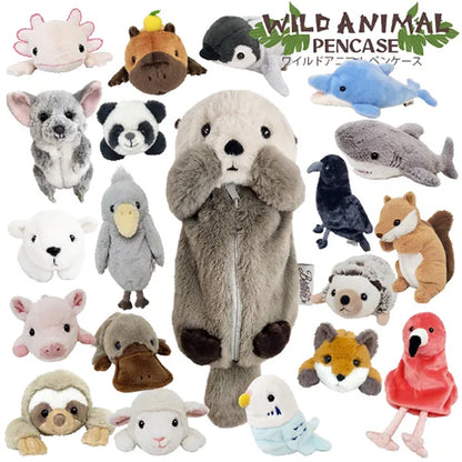Bestever Wild Animal Plush Pencil Case Otter Stuffed Toy
