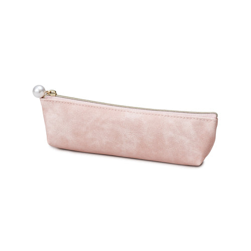 Hands Faux Leather Pencil Case Light Pink
