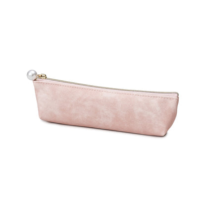 Hands Faux Leather Pencil Case Light Pink