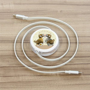 Mofusand PD60W Compatible USB2.0 Reel-Type Type-C Cable