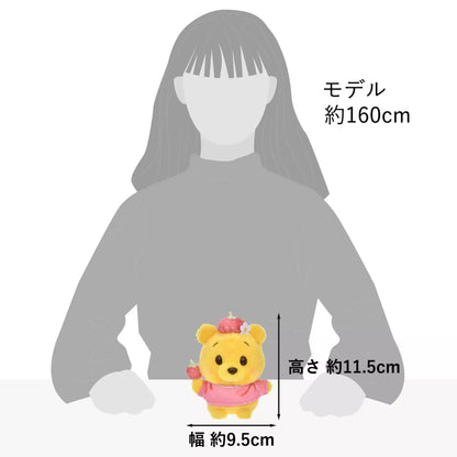 Winnie the Pooh Plush Toy Urupocha-chan STRAWBERRY COLLECTION - Disney Store Japan