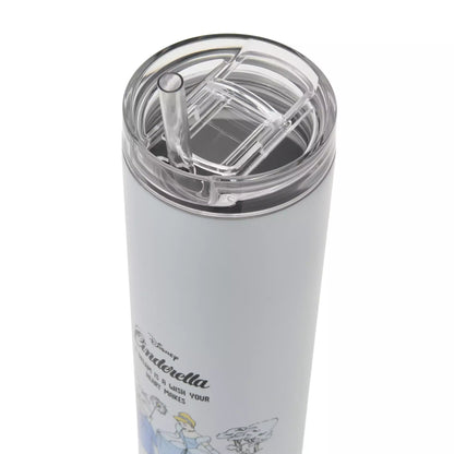 Cinderella Tumbler Stainless Steel with Straw Drinkware - Disney Store Japan