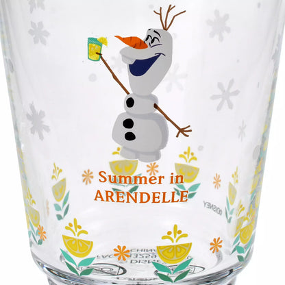 Olaf Glass Heat Resistant Glass Color Changing Summer in ARENDELLE Drinkware - Disney Store Japan