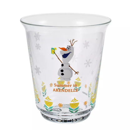 Olaf Glass Heat Resistant Glass Color Changing Summer in ARENDELLE Drinkware - Disney Store Japan