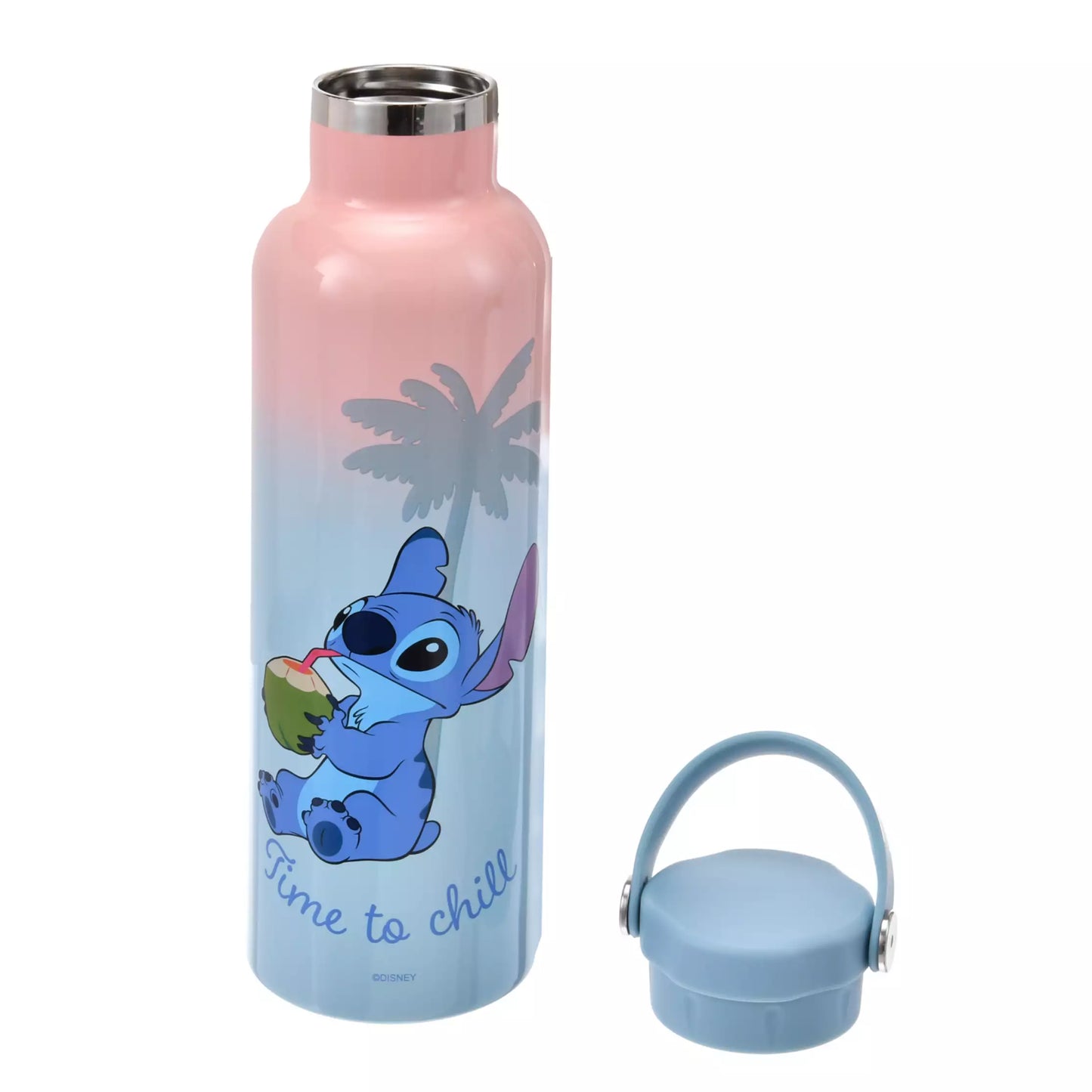 Stitch Stainless Steel Bottle Time to chill - Disney Store Japan