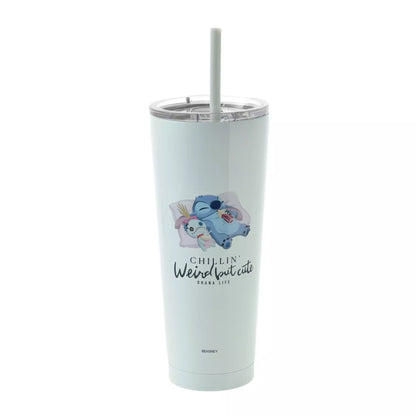 Stitch & Scrump Tumbler Stainless Steel with Straw 750ml - Disney Store Japan
