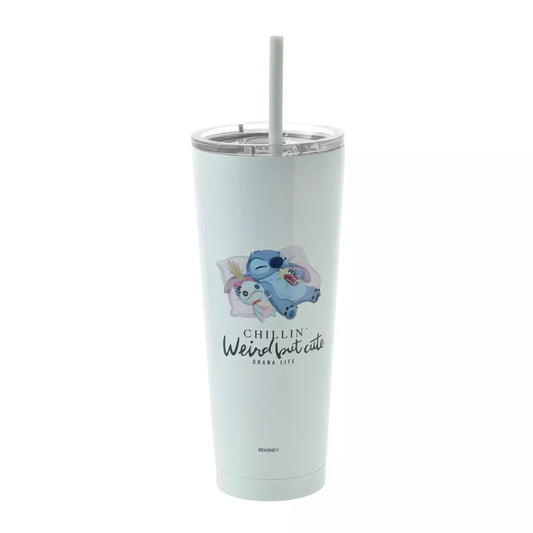 Stitch & Scrump Tumbler Stainless Steel with Straw 750ml - Disney Store Japan