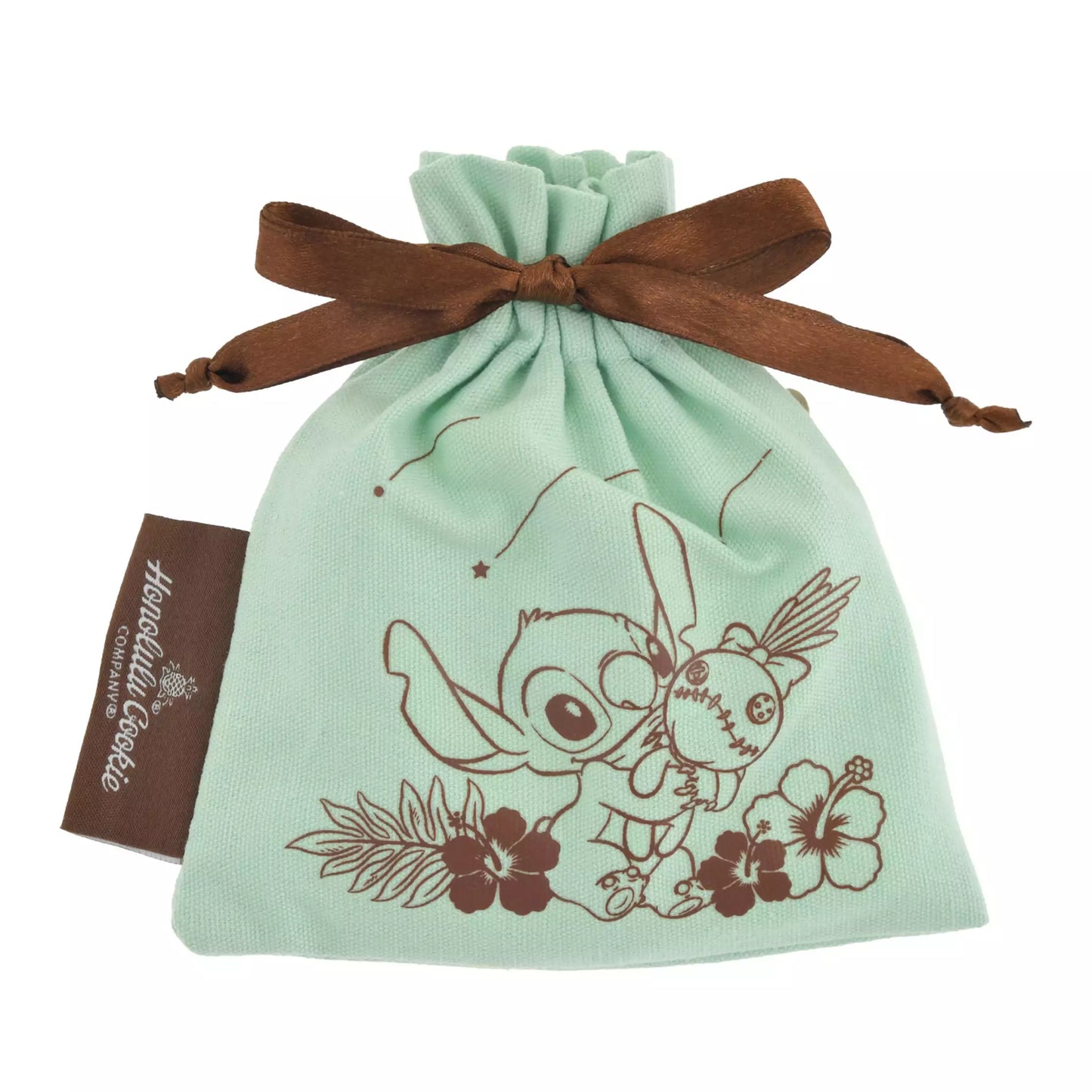[Honolulu Cookie Company] Stitch & Scrump Cookies in Drawstring Bag Shooting Star - Disney Store Japan