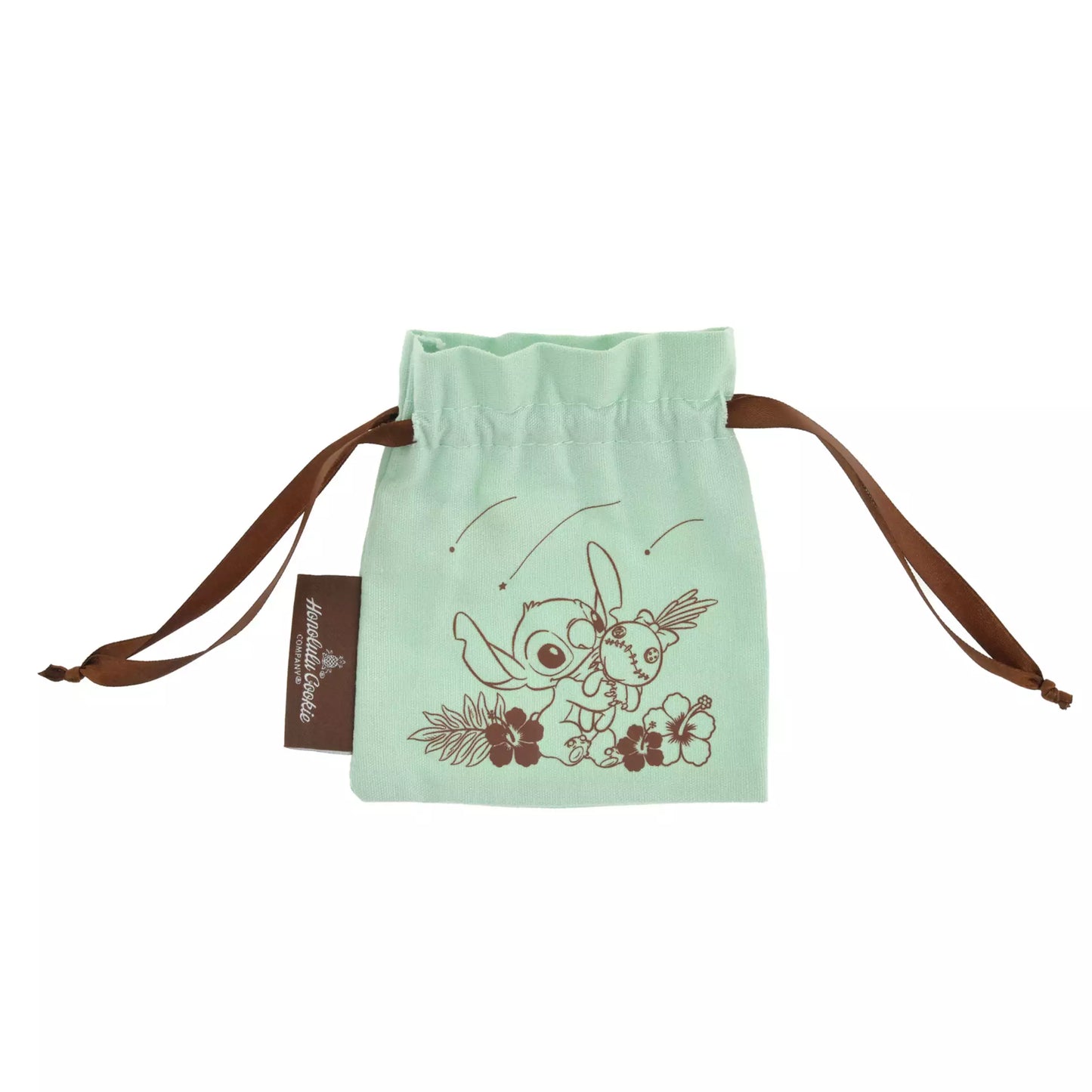 [Honolulu Cookie Company] Stitch & Scrump Cookies in Drawstring Bag Shooting Star - Disney Store Japan