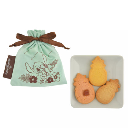 [Honolulu Cookie Company] Stitch & Scrump Cookies in Drawstring Bag Shooting Star - Disney Store Japan