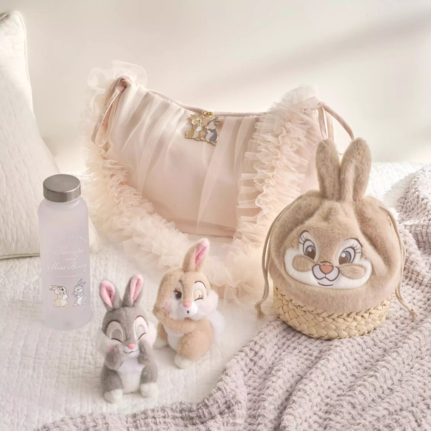 Miss Bunny & Thumper Shoulder Bag PASTEL BUNNIES- Disney Store Japan