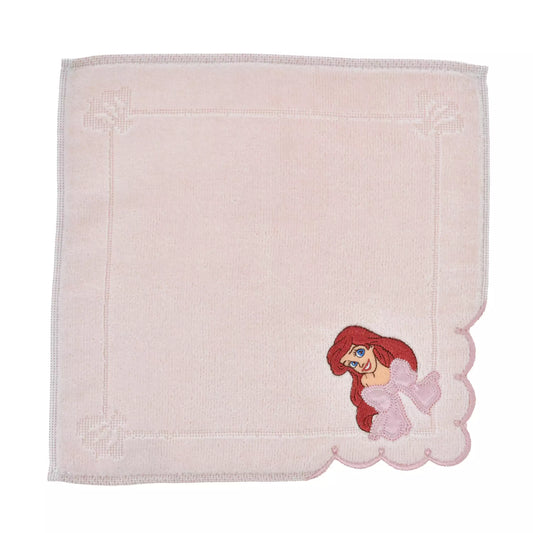 Ariel Mini Towel Ribbon Scallop Disney Princess - Disney Store Japan