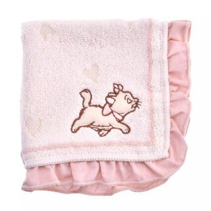 Marie The Fashionable Cat Mini Towel Frill Heart - Disney Store Japan