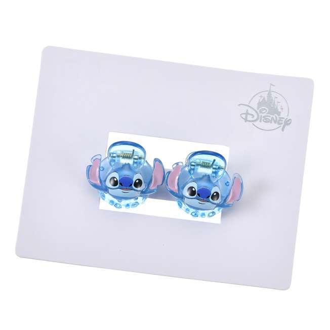 Stitch Hair Clip Mini Set Clear Face Hair Zakka - Disney Store Japan