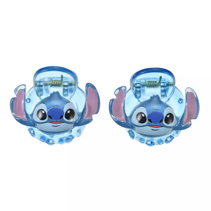 Stitch Hair Clip Mini Set Clear Face Hair Zakka - Disney Store Japan
