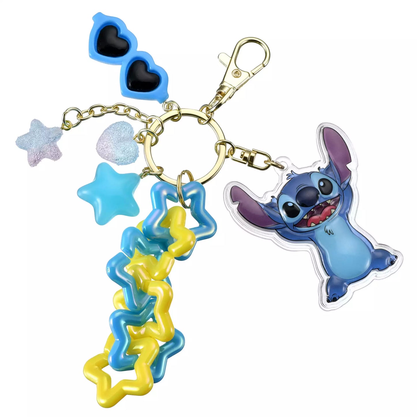 Stitch Key Holder Key Chain Jingling Sunglasses Key Chain - Disney Store Japan