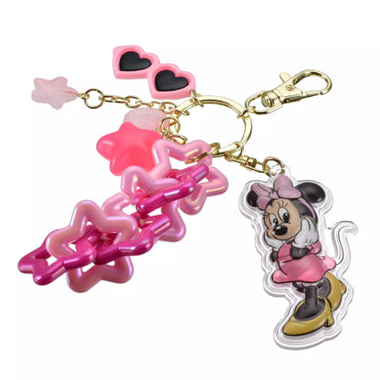 Minnie Mouse Keychain Jingling Sunglasses Key Chain - Disney Store Japan