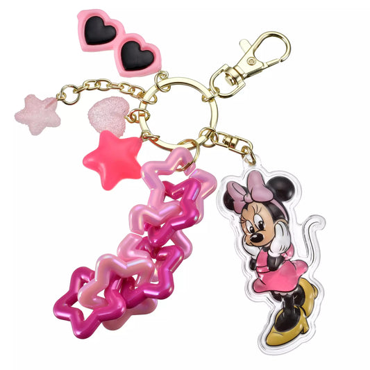 Minnie Mouse Keychain Jingling Sunglasses Key Chain - Disney Store Japan