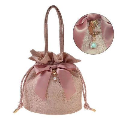 Marie The Aristocats Handbag Drawstring Disney YUKATA Collection - Disney Store Japan
