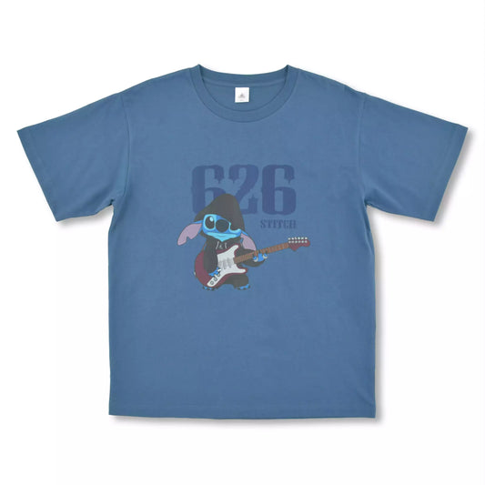 Stitch short sleeve T-shirt Blue T-SHIRT FES - Disney Store Japan
