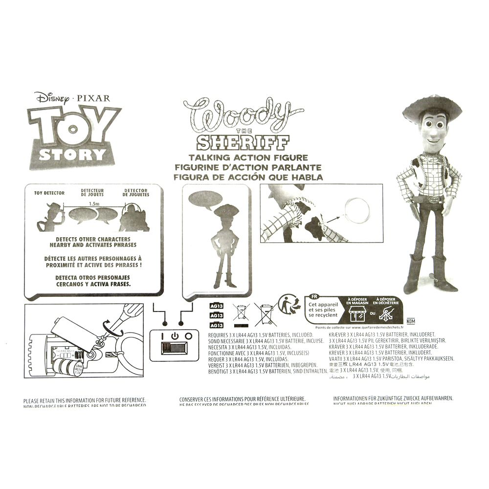 Disney Toy Story Woody Talking Action Figure Talk Together