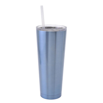 Cinderella Stainless Steel Tumbler with Straw Princess Dream Drinkware