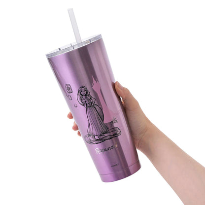 Rapunzel Stainless Steel Tumbler with Straw Princess Dream 750ml