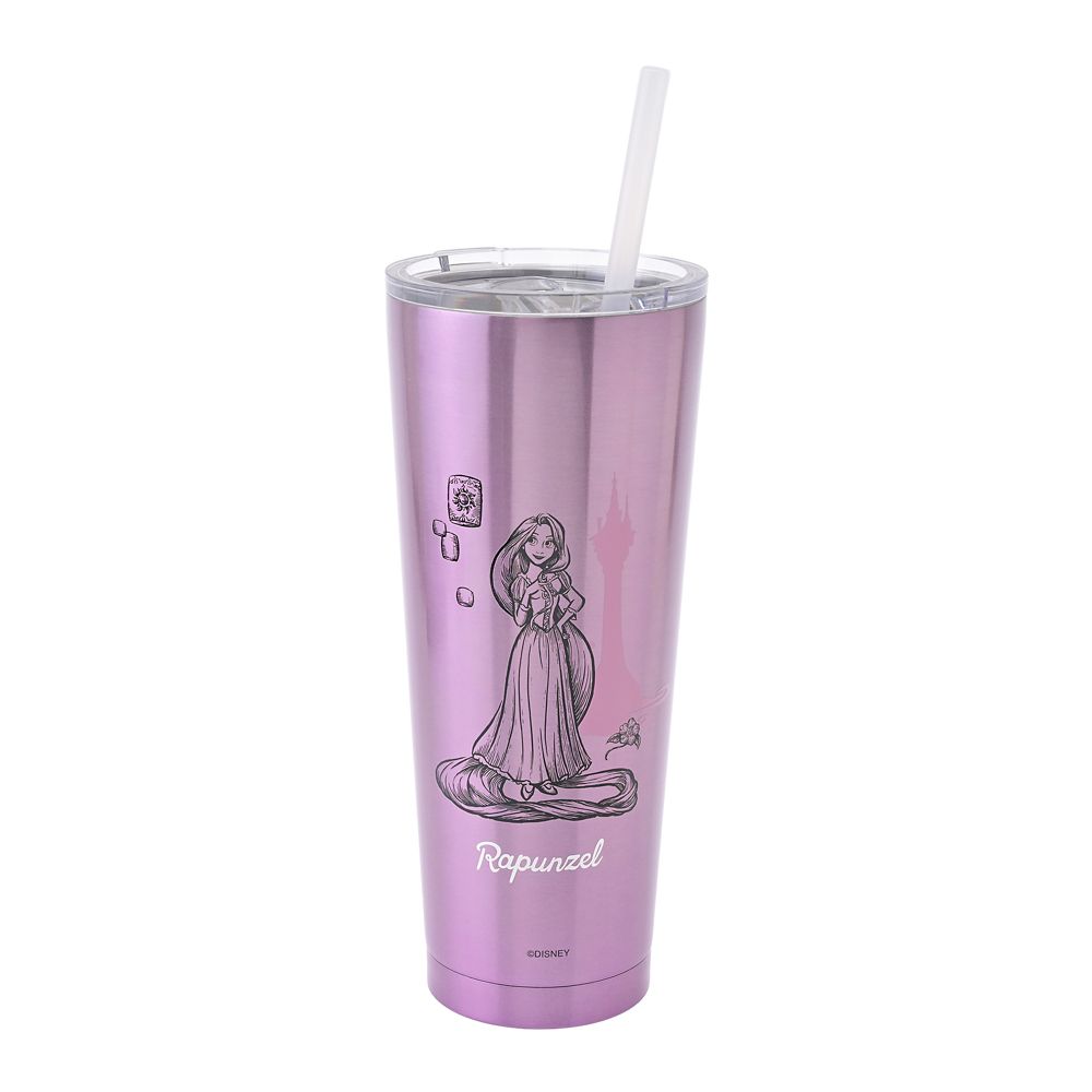 Rapunzel Stainless Steel Tumbler with Straw Princess Dream 750ml