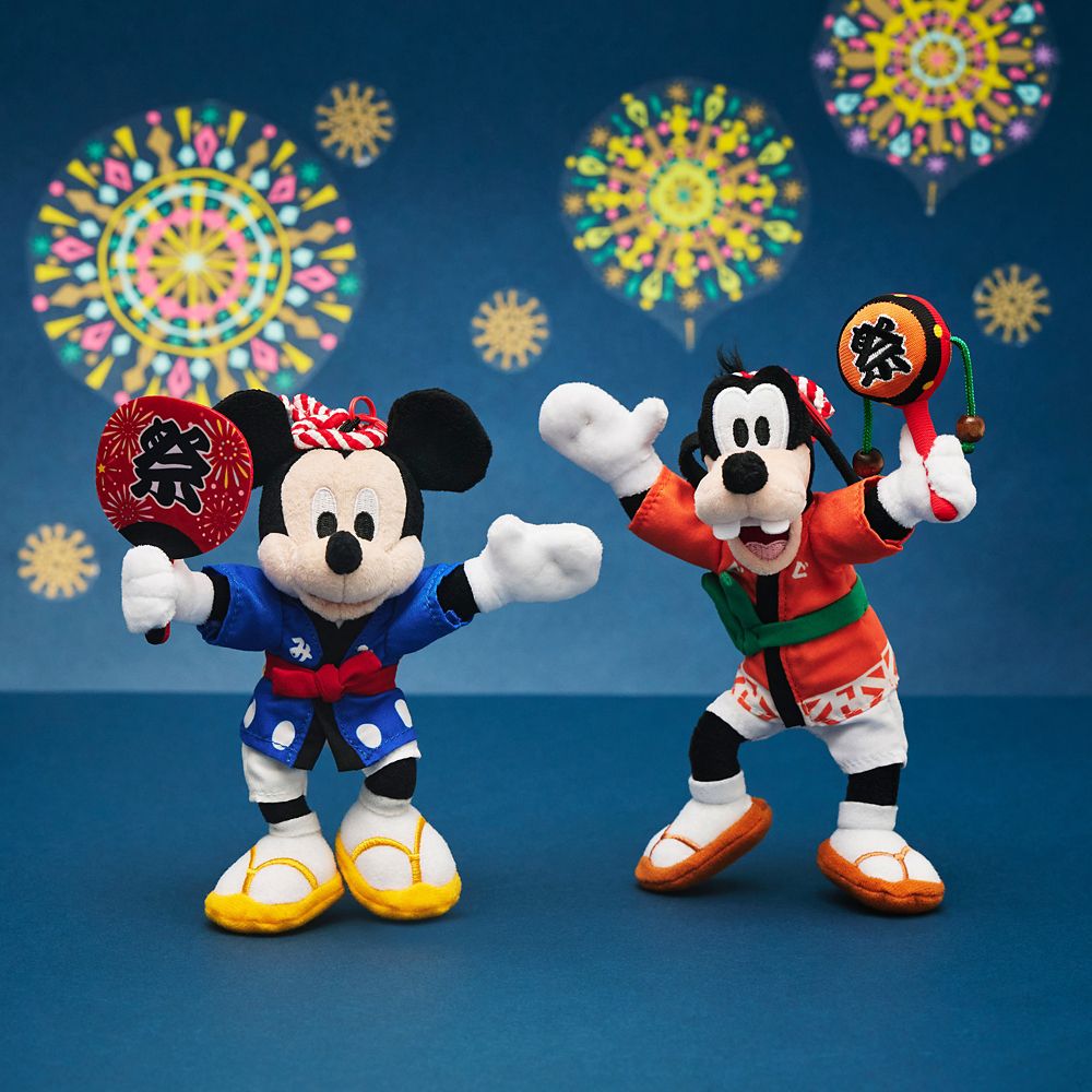 Disney Mickey Mouse Plush Keychain Matsuri Style 11-inch
