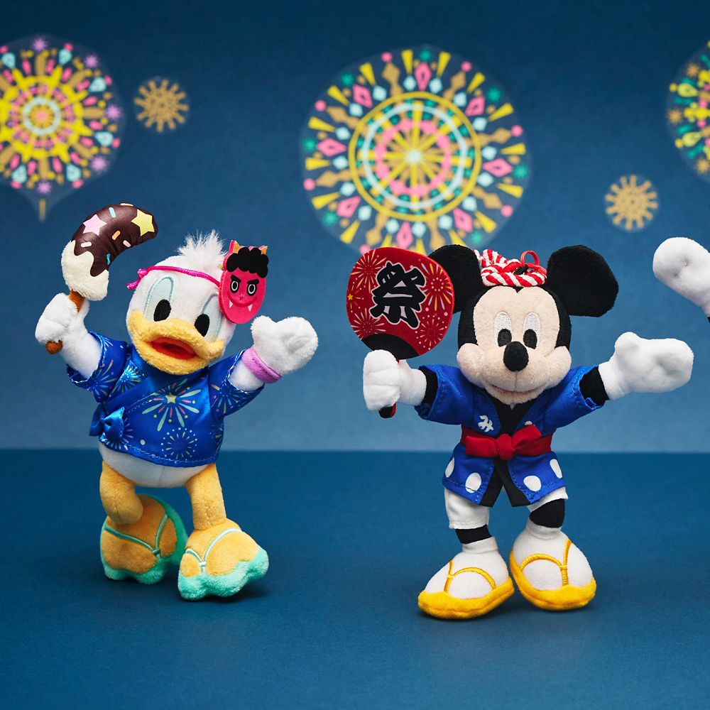 Disney Donald Duck Plush Keychain Matsuri Style