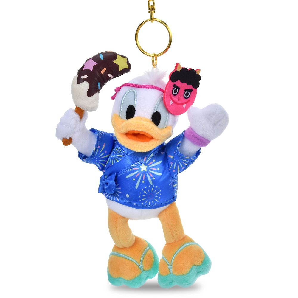 Disney Donald Duck Plush Keychain Matsuri Style