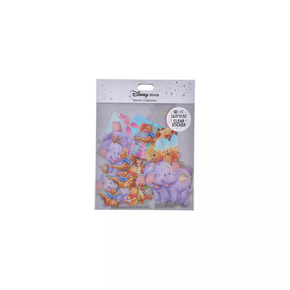 Disney Pooh Roo & Lumpy Clear Removable Stickers 4550586338128