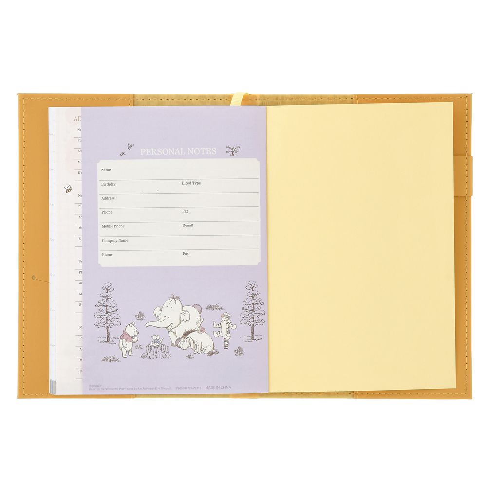 Disney Pooh & Friends Embossed B6 Planner & Organizer 2027 4550586355675