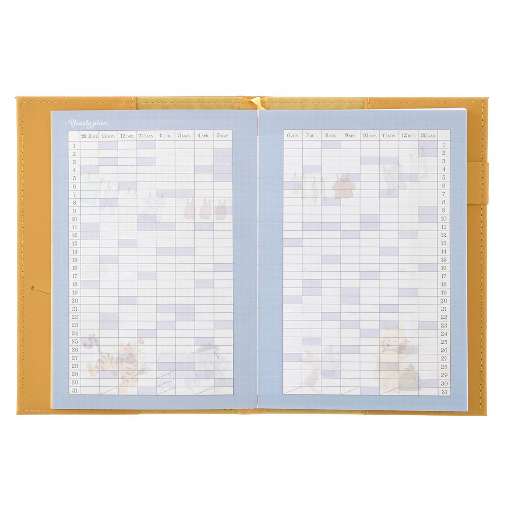 Disney Pooh & Friends Embossed B6 Planner & Organizer 2027 4550586355675