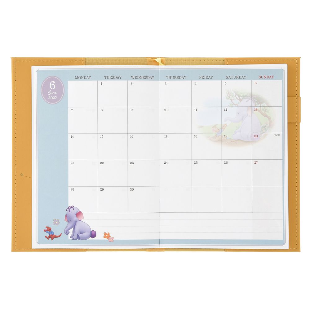 Disney Pooh & Friends Embossed B6 Planner & Organizer 2027 4550586355675