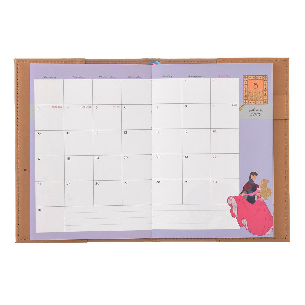 Disney Sleeping Beauty Storybook Embossed B6 Planner 4550586355699