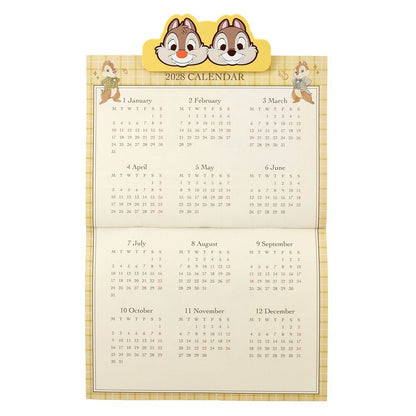 Disney Chip 'n Dale Wall Calendar with Clip 4550586357983