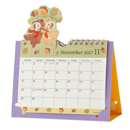 Disney Chip 'n Dale Costume Pop-Up Desk Calendar & Organizer 2027 4550586359956