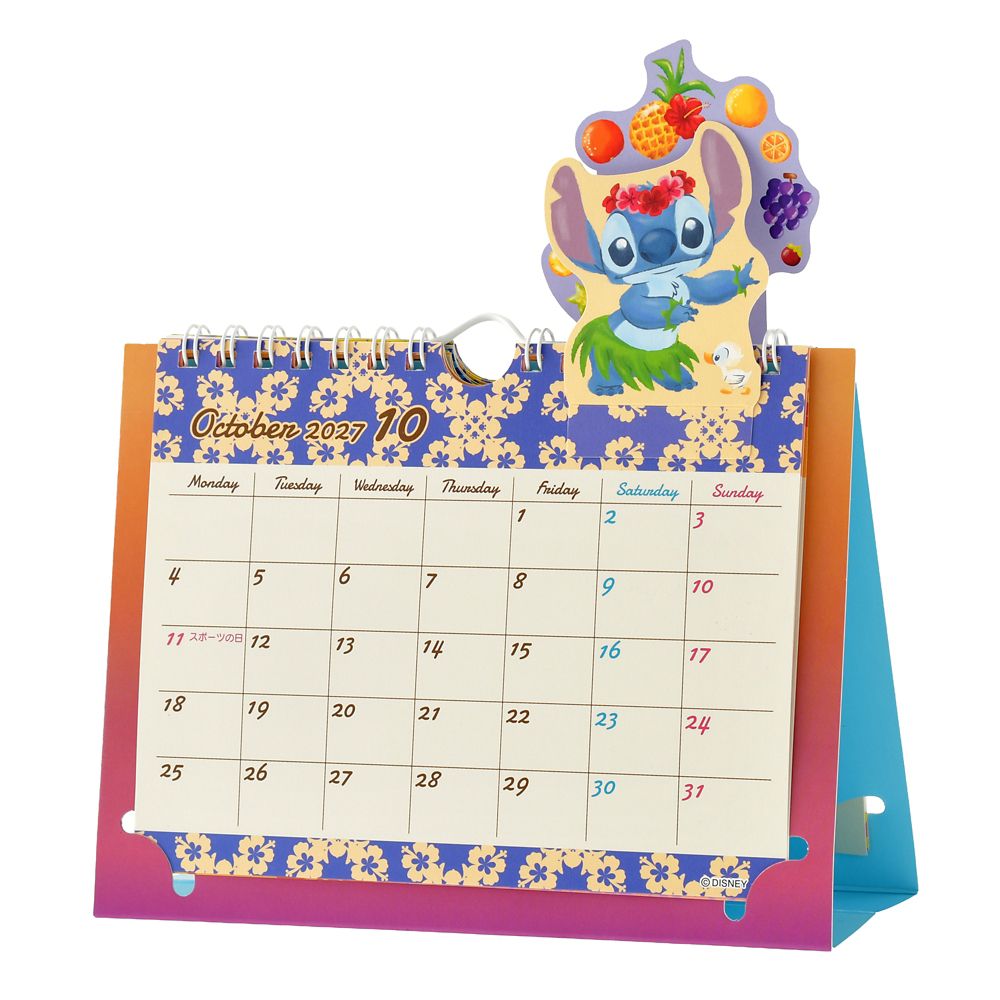 Disney Stitch & Scrump Pop-Up Desk Calendar & Organizer 2027 4550586359963