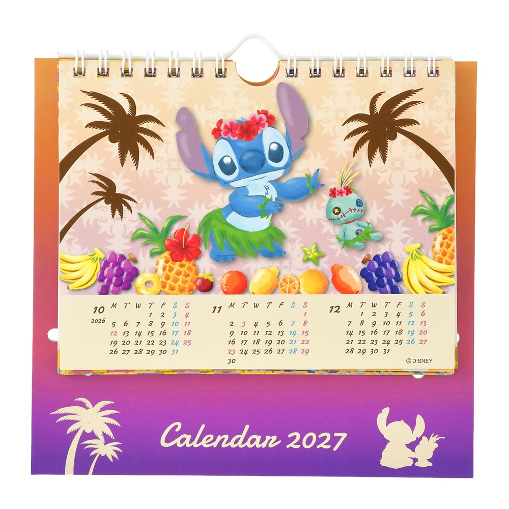 Disney Stitch & Scrump Pop-Up Desk Calendar & Organizer 2027 4550586359963