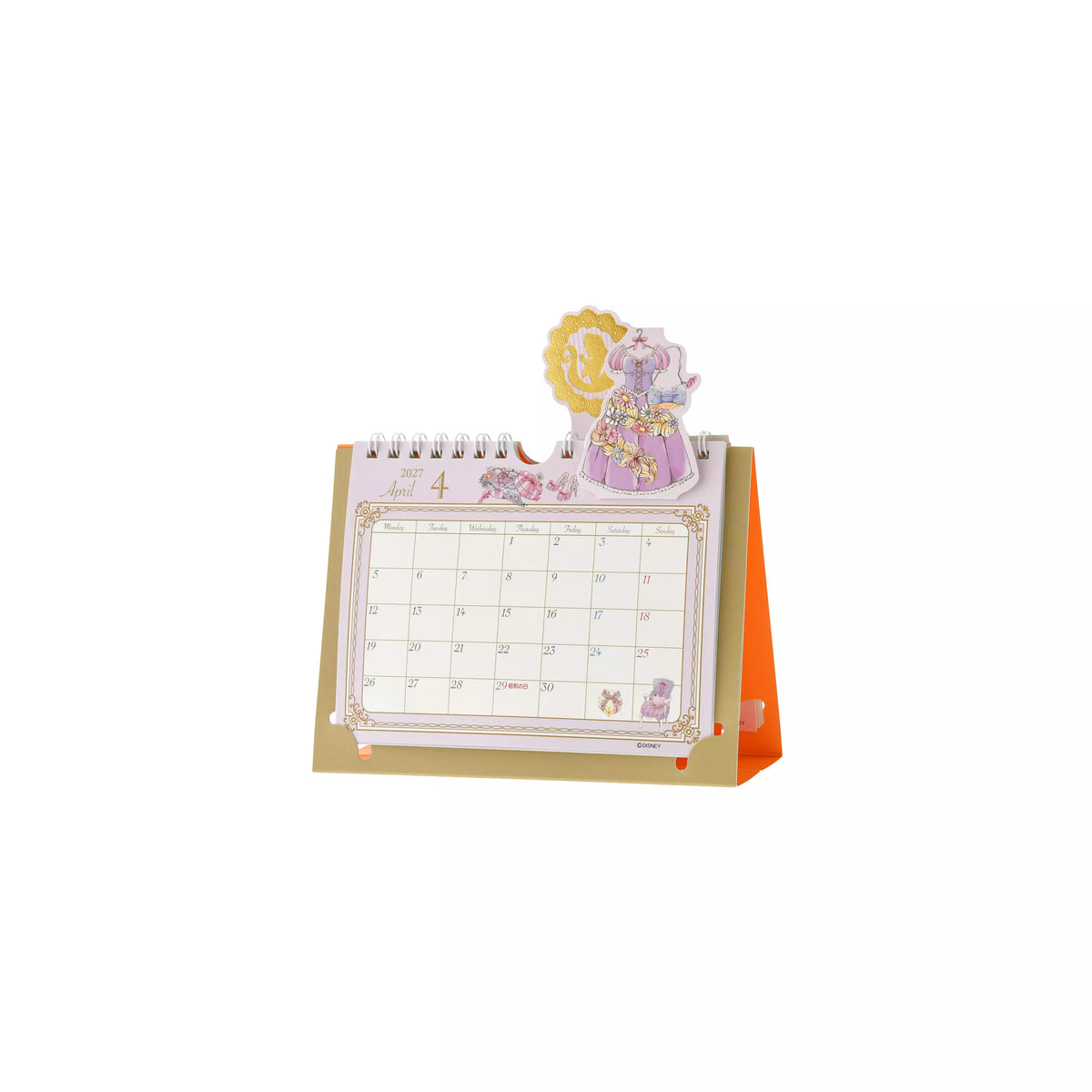 Disney Princess Metallic Pop-Up Desk Calendar 4550586359970