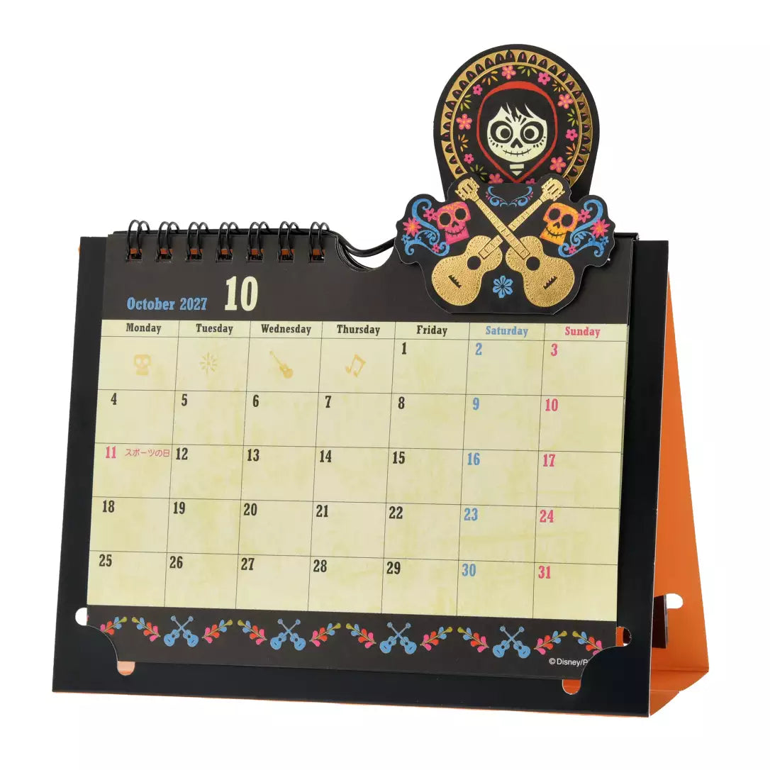 Disney Coco Metallic Pop-Up Desk Calendar & Organizer 2027 4550586359987