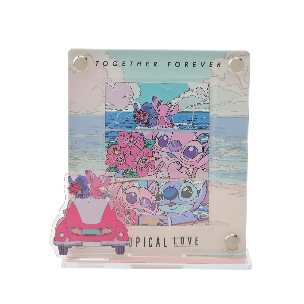 Disney Stitch & Angel Acrylic Frame Puzzle Stand 4550586436985