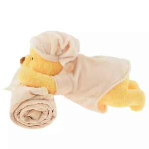 Disney Pooh Plush Toy Blanket - Disney Store Japan Winter Edition