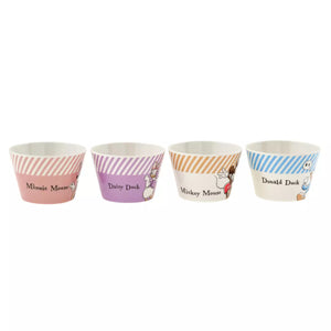 Mickey & Friends Plastic Bowl Set (4pcs) -Disney Store Japan