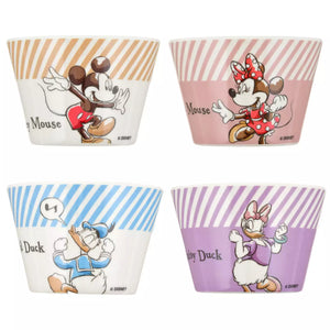 Mickey & Friends Plastic Bowl Set (4pcs) -Disney Store Japan
